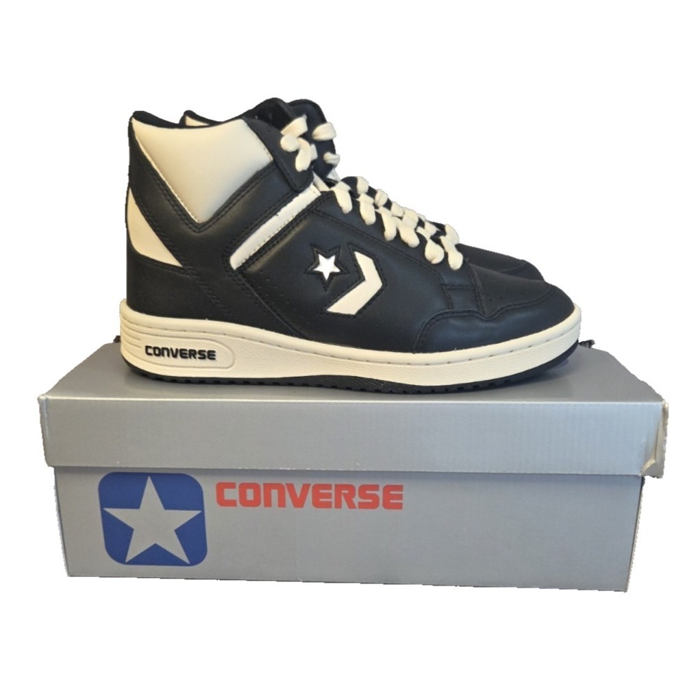 CONVERSE WEAPON MID Black White A04400C Mens Size 8 Womens Size 9.5 New